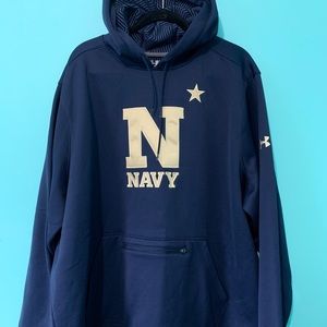 Under Armor. Navy Sweatshirt Hoodie. 3X